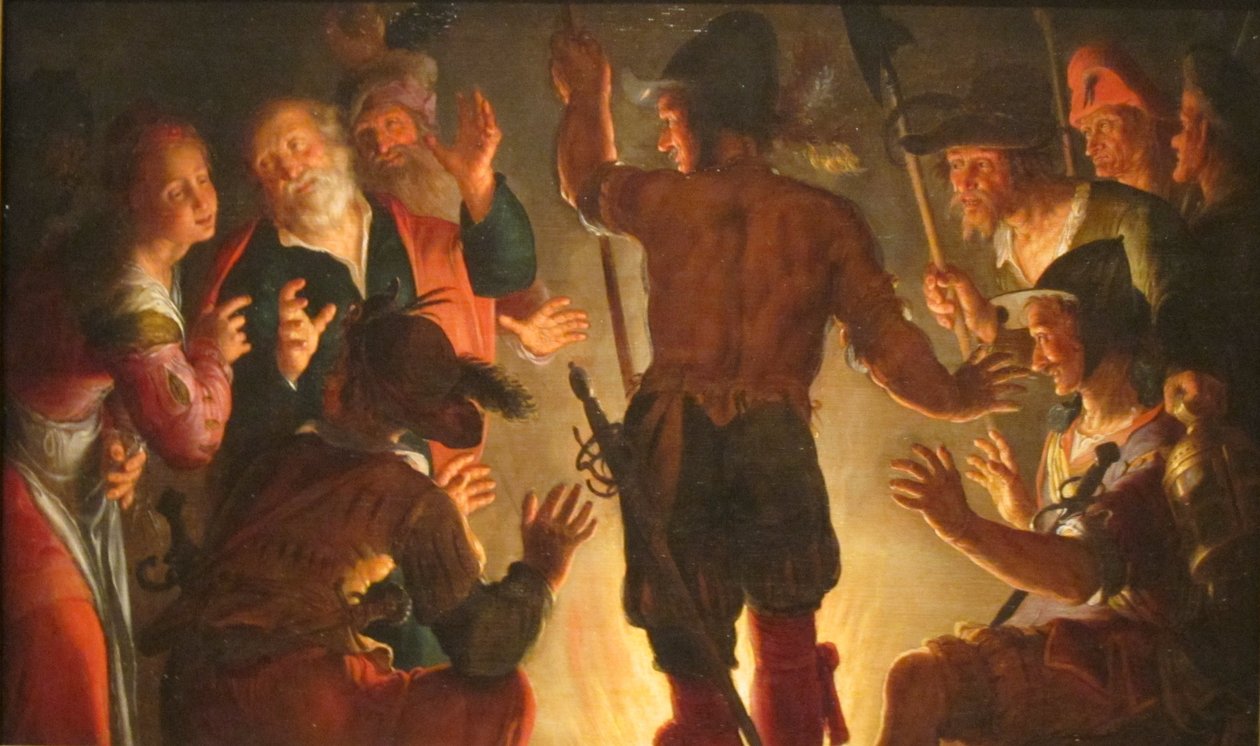 De ontkenning van Petrus door Peter Wtewael