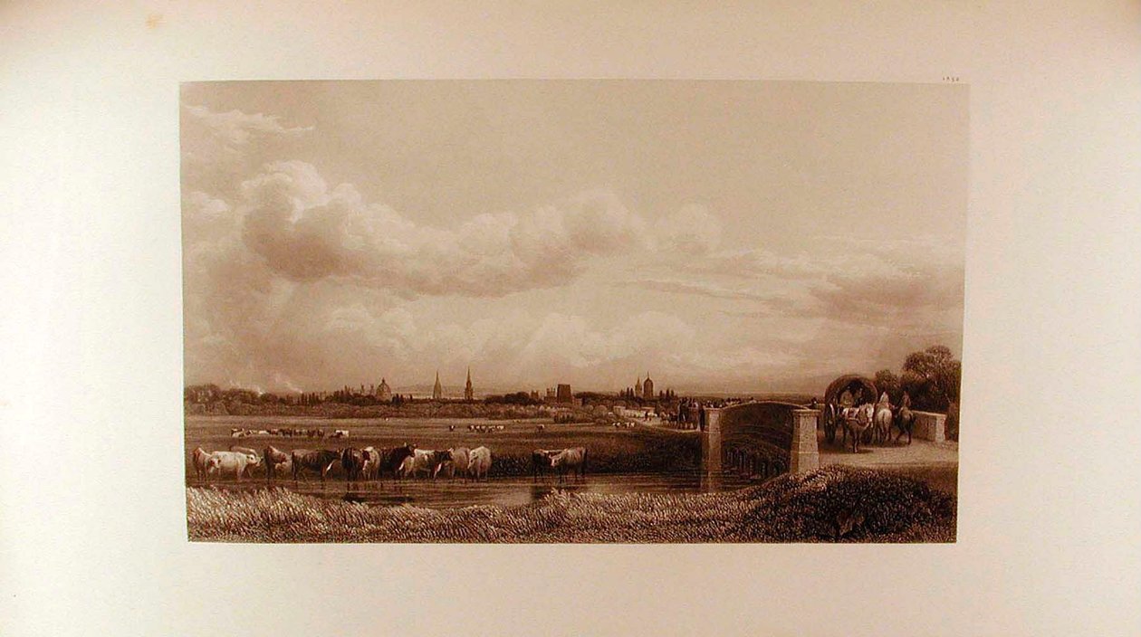 Een uitzicht op Oxford, vanuit het westen door Peter de Wint