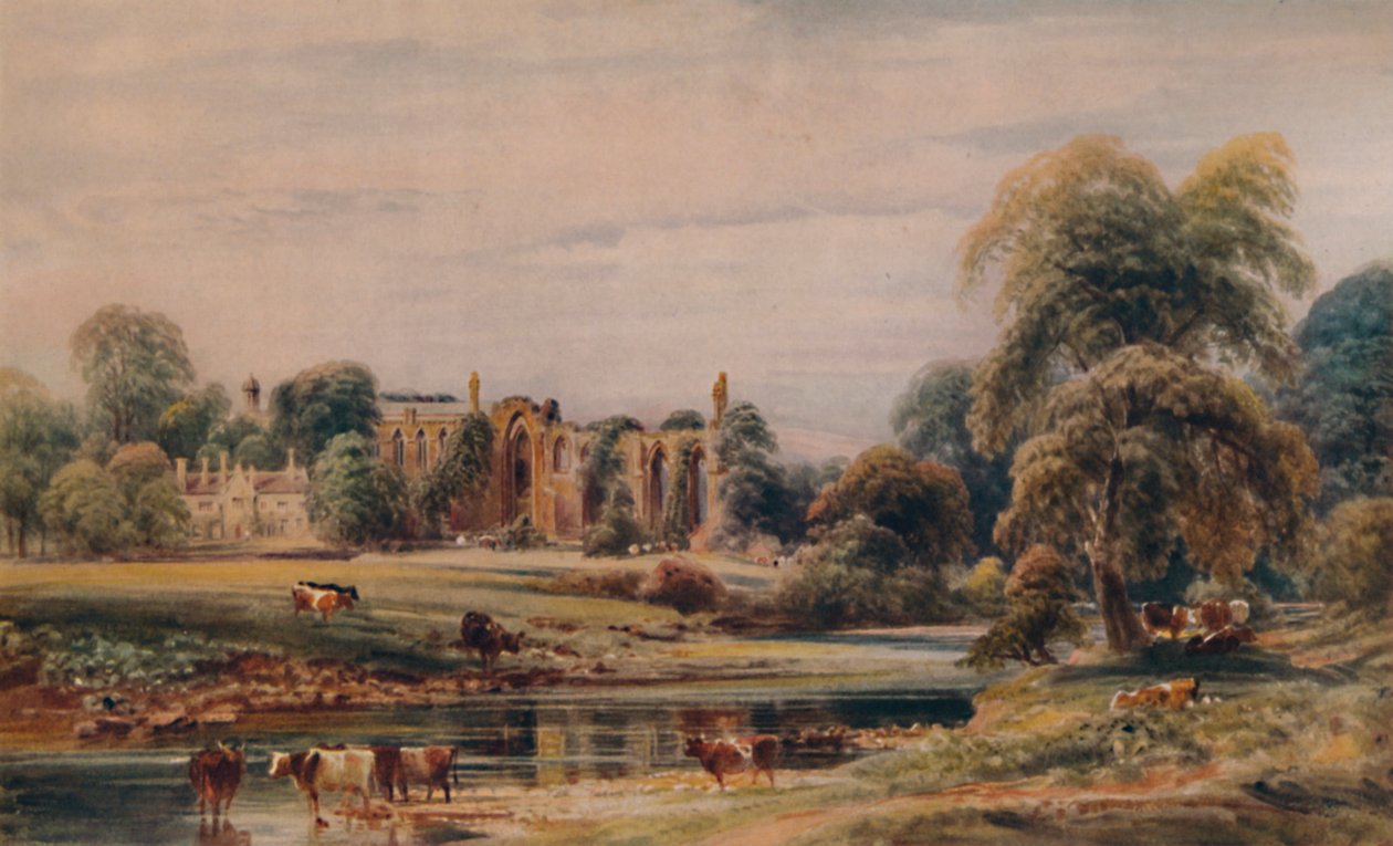 Bolton Abbey en Pastorie, 1846, 1935 door Peter de Wint