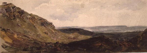 Middleham in Wensleydale door Peter de Wint