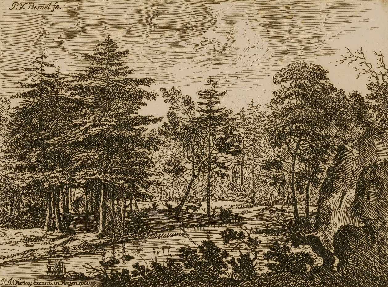 Landschap door Peter von Bemmel