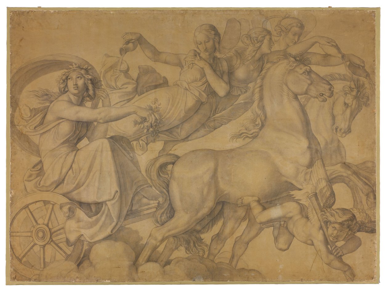 Der Morgen (Der Wagen der Eos) door Peter von Cornelius