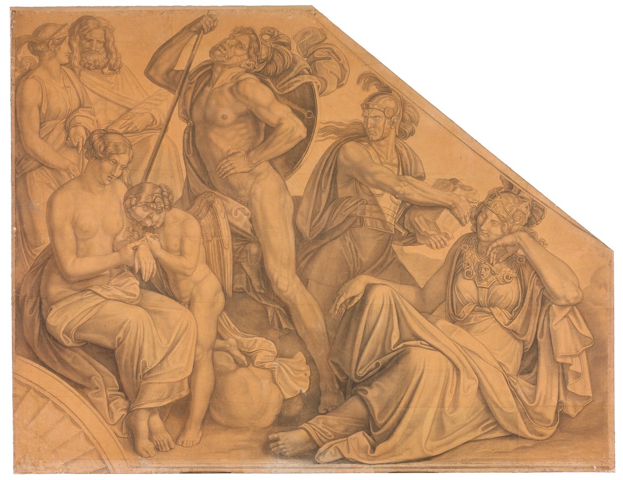 Der rasende Diomedes door Peter von Cornelius