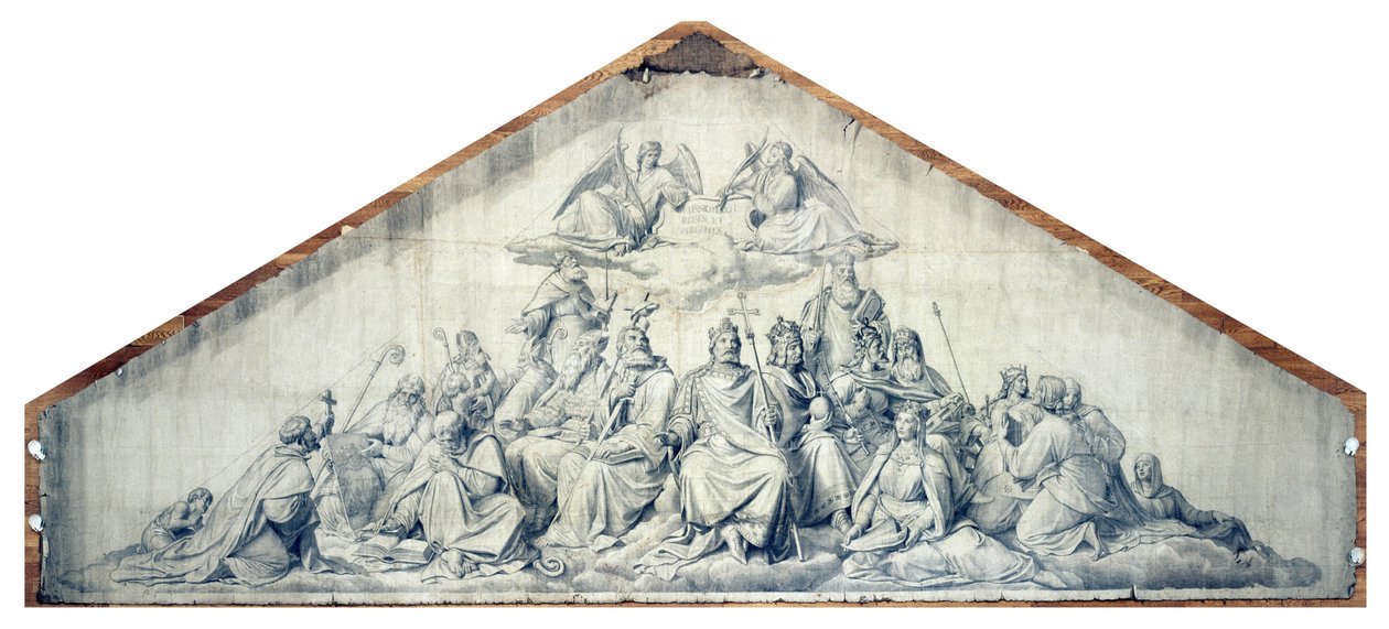 De verspreiders van het christendom, de heilige koningen en maagden door Peter von Cornelius