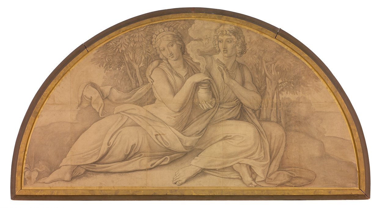 Epimetheus und Pandora door Peter von Cornelius