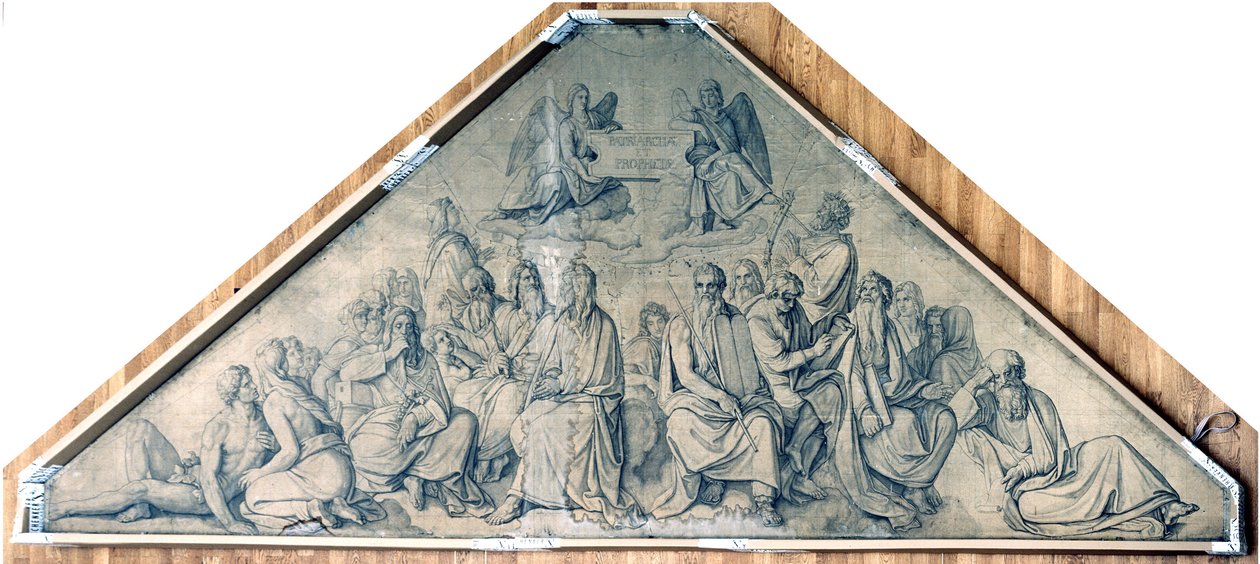 Patriarchen en profeten. Karton voor de fresco