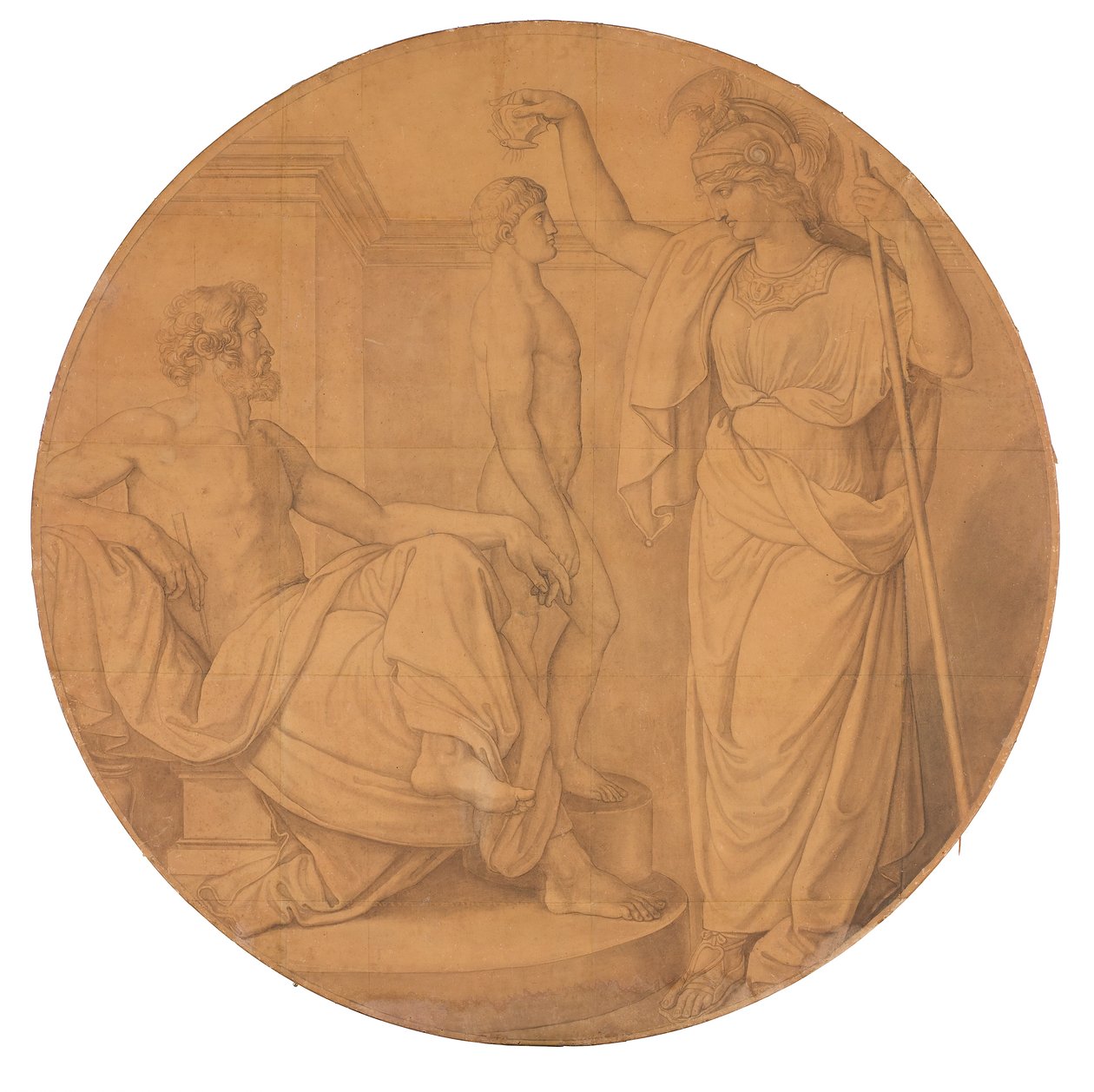 Prometheus der Menschenbildner door Peter von Cornelius