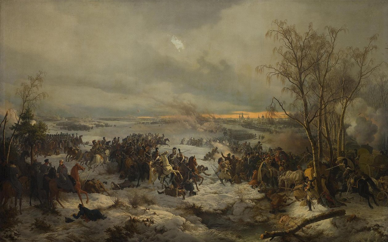 De Slag bij Krasnoi Krasny op 17 november 1812 door Peter von Hess