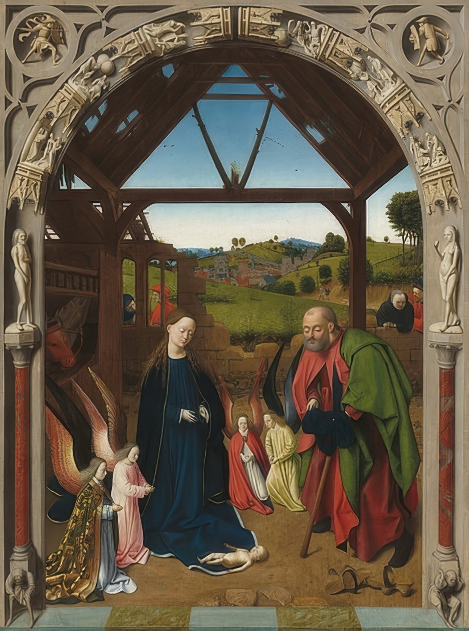 Geboorte van Christus door Petrus Christus