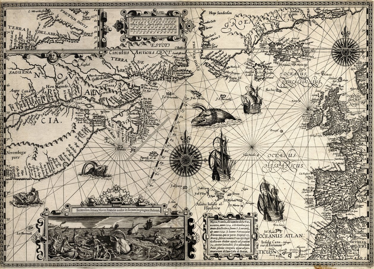 Nieuw Frankrijk door Petrus & Doetichum Jan van younger & Claesz Cornelius & Meyn David de (16th century Plancius