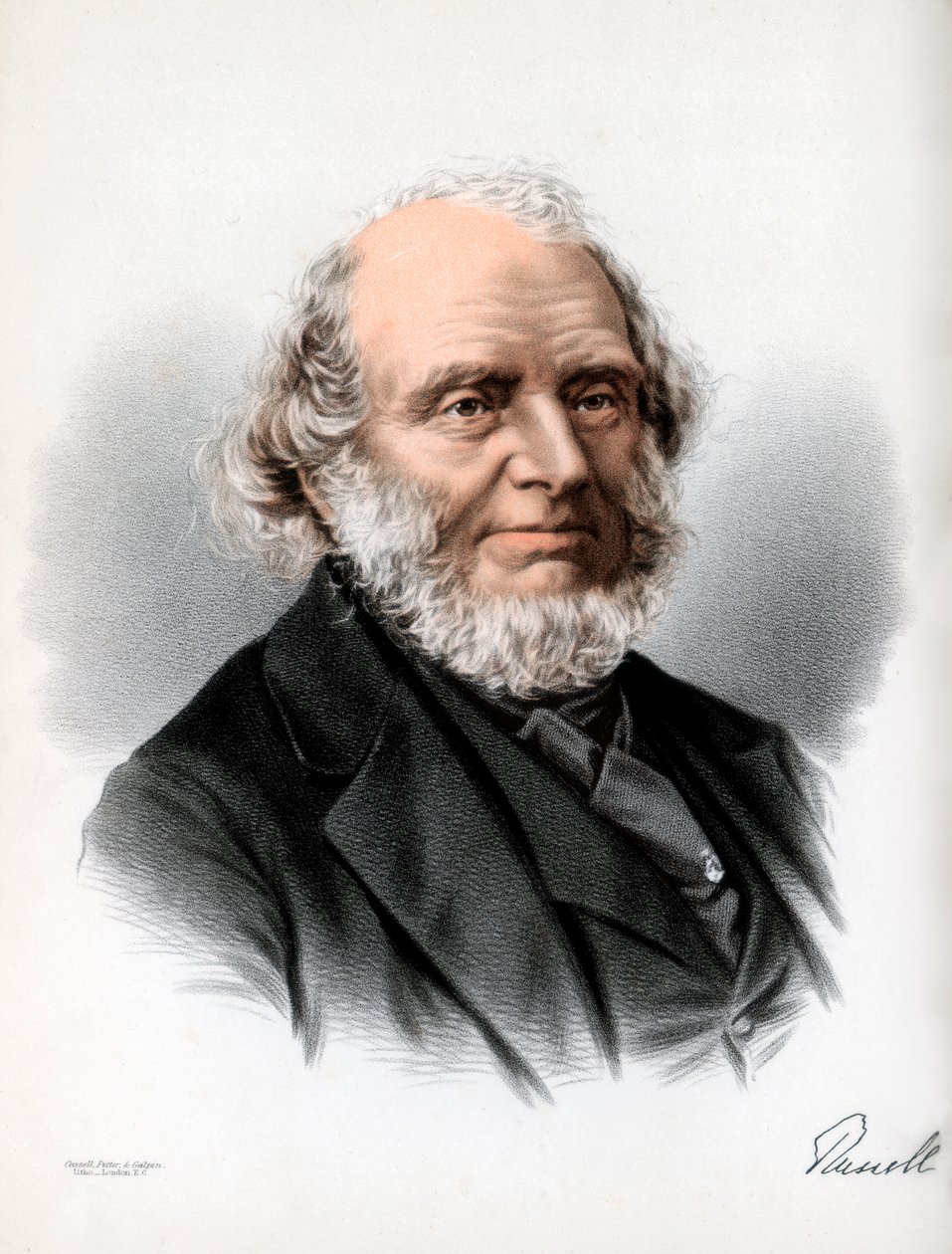 John Russell, 1e Graaf Russell, Engelse Whig en Liberale politicus, ca. 1890 door Petter and Galpin Cassell