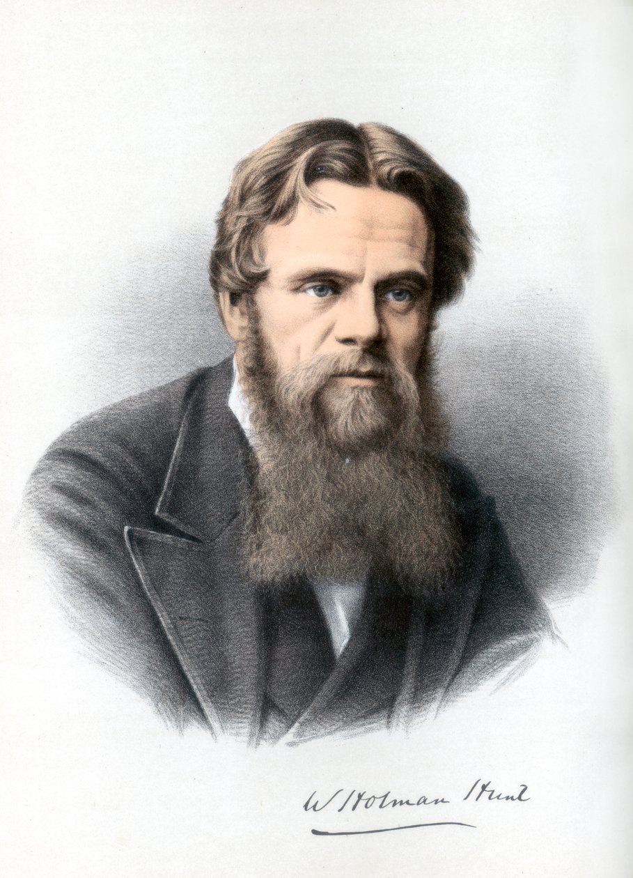 William Holman Hunt, Britse schilder, ca. 1890 door Petter and Galpin Cassell