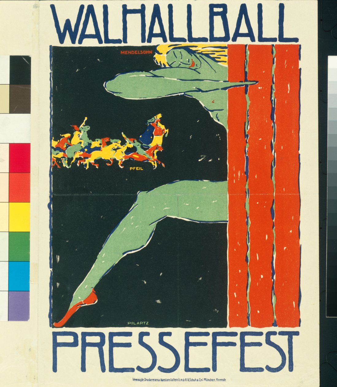 Valhallball persfestival door Pfeil & Pilartz Mendelsohn