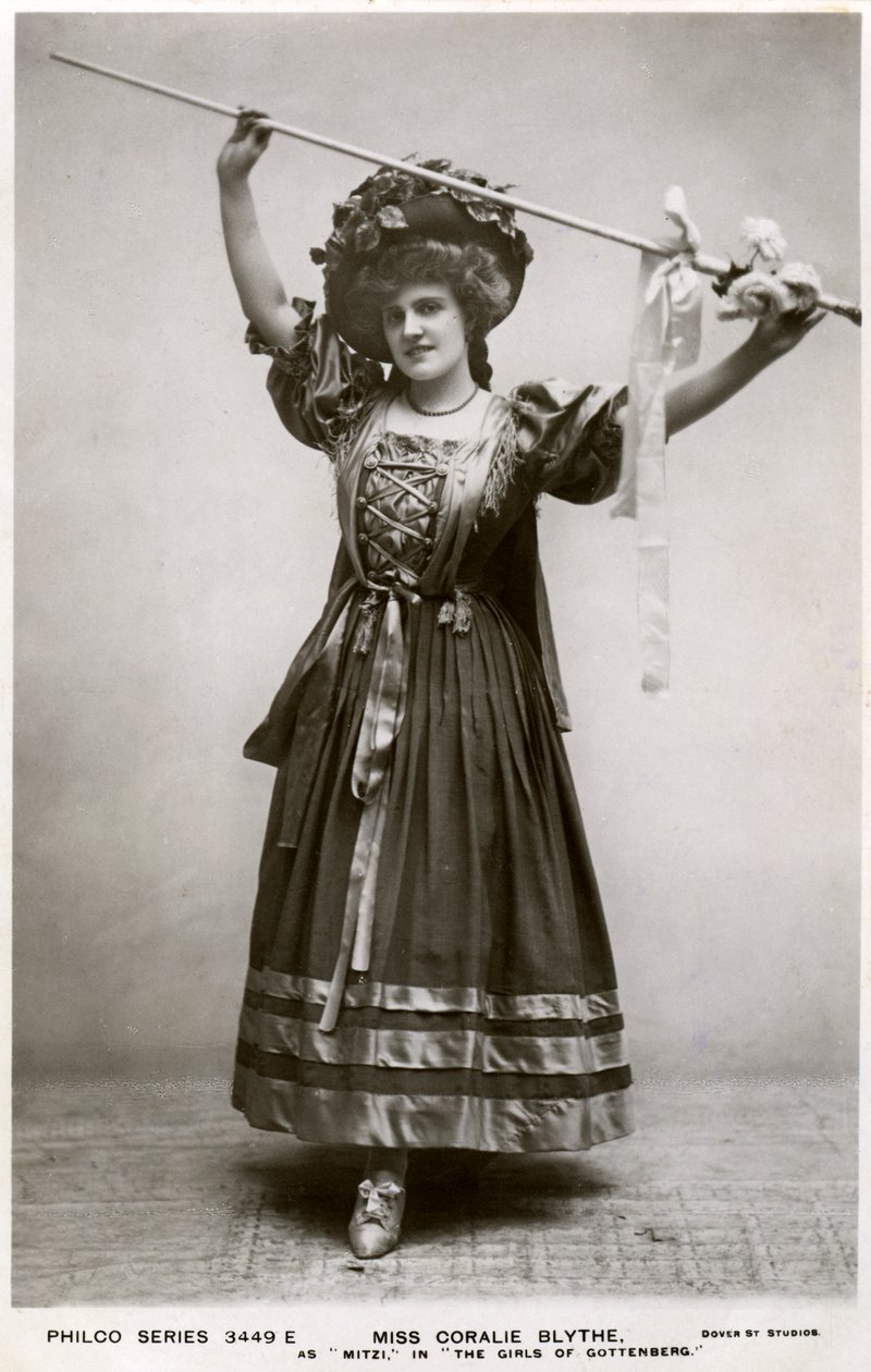 Miss Coralie Blythe als Mitzi, ca. 1908 door Philco Publishing Company