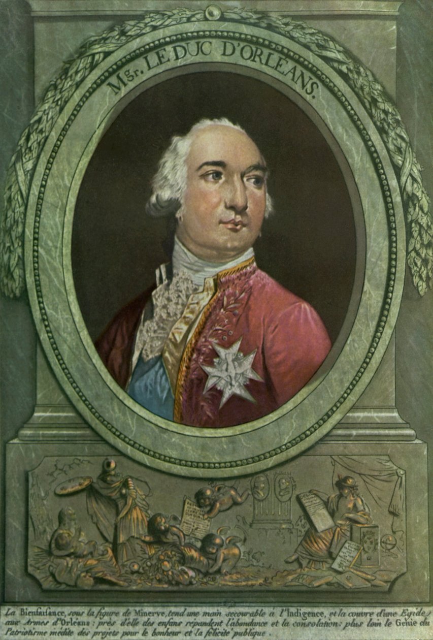 Louis Philippe Hertog van Orléans door Philibert Louis Debucourt