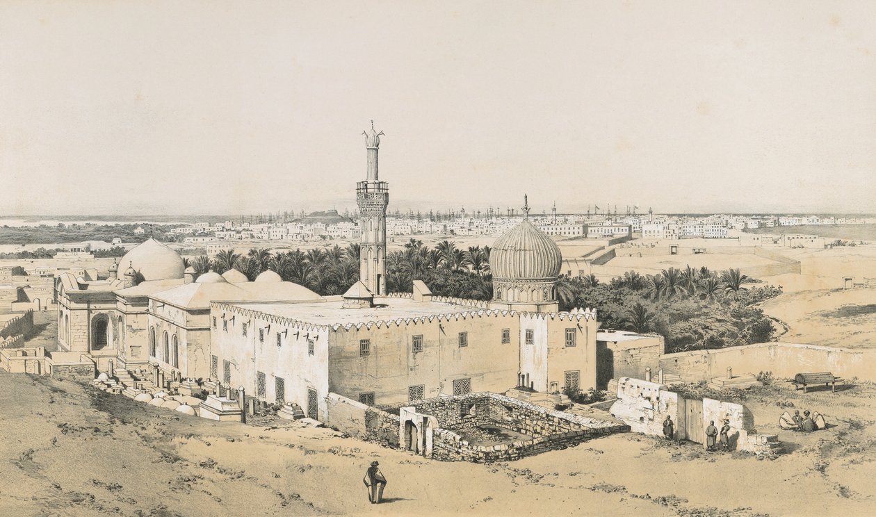 De Nabedemiane Moskee in Alexandrië door Philibert Joseph Girault de Prangey