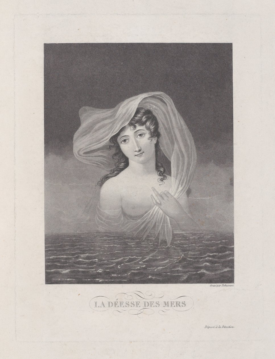 De Godin van de Zeeën door Philibert Louis Debucourt