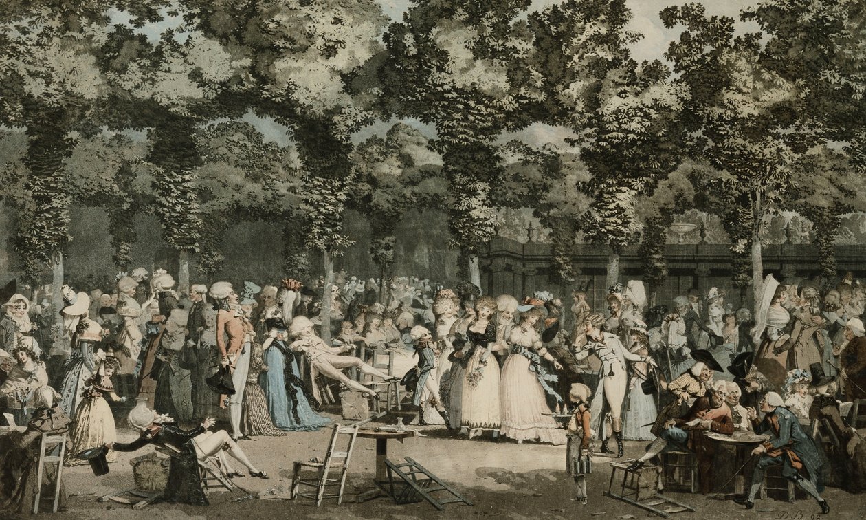 De Openbare Promenade, 1792 door Philibert Louis Debucourt