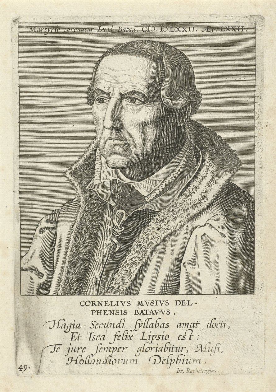 Cornelis Musius door Philip Galle