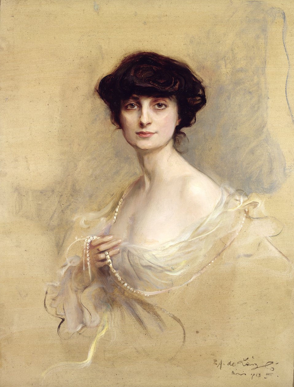 Anna de Noailles (1876-1933) 1913 door Philip Alexius de Laszlo