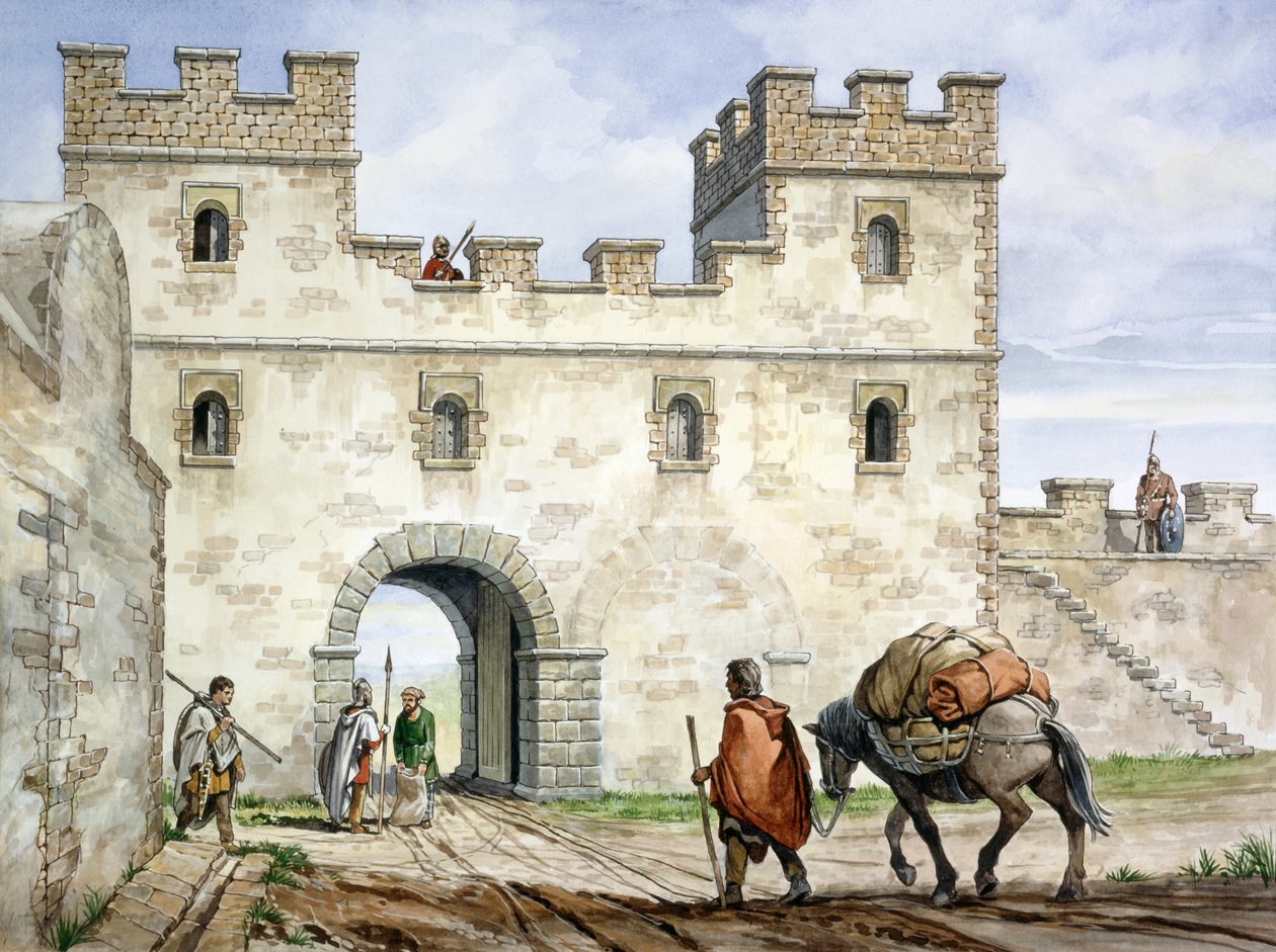 Housesteads Romeins Fort, 3e eeuw, ca. 1990-2010 door Philip Corke