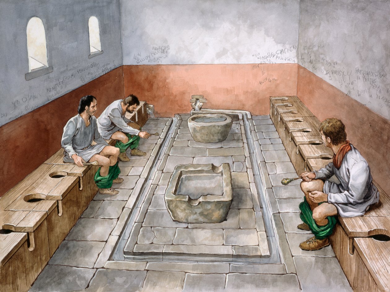 Romeinse latrine door Philip Corke
