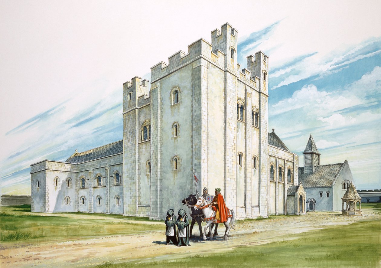 De Centrale Gebouwen, Sherborne Oud Kasteel, Dorset door Philip Corke