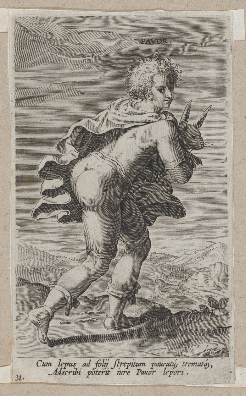 Pavor, uit Prosopographia, ca. 1585-90 door Philip Galle