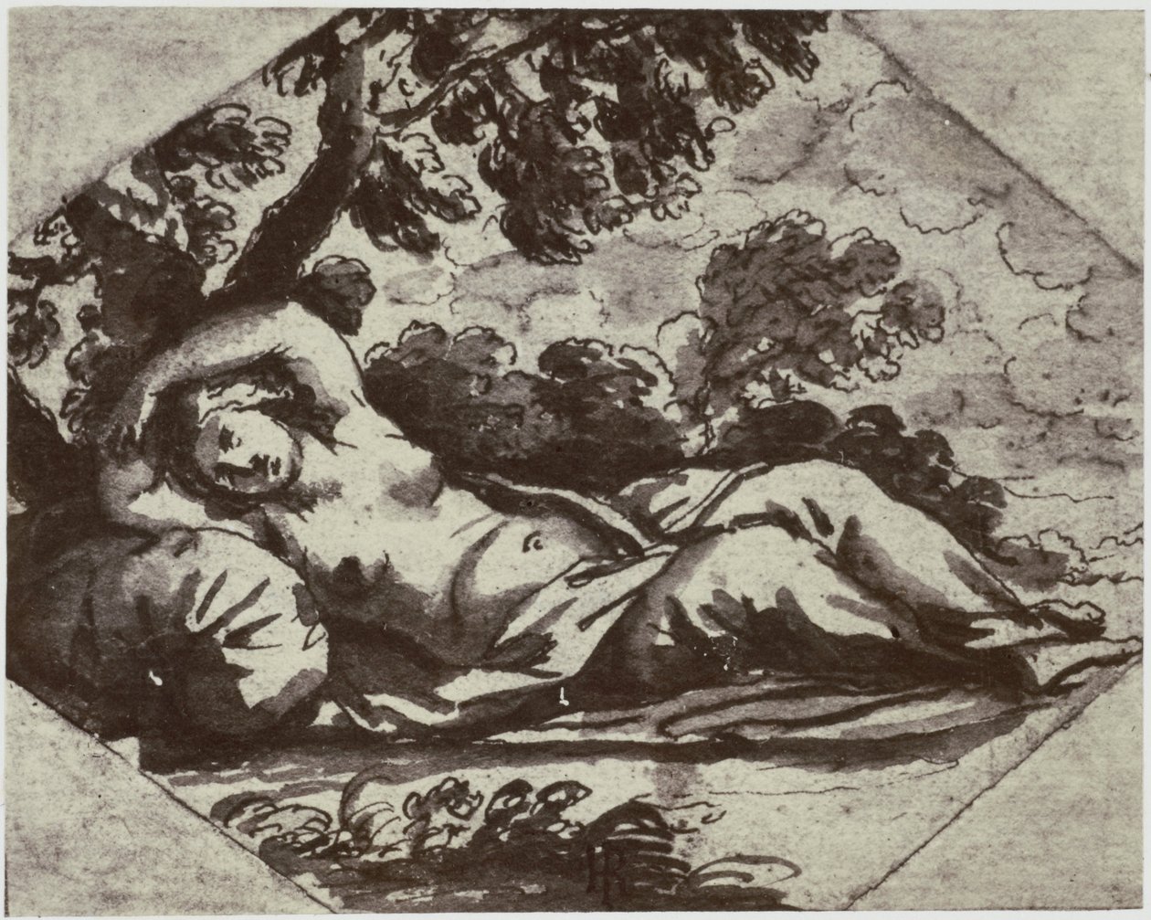A Sleeping Beauty door Philip Henry Delamotte
