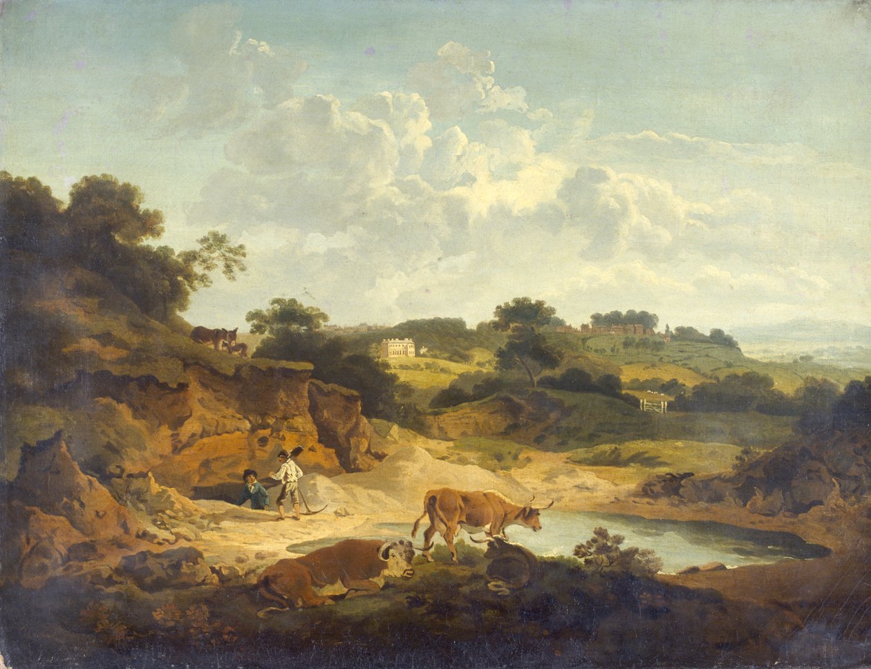 Landschap door Philip James de (1740 1812) Loutherbourg