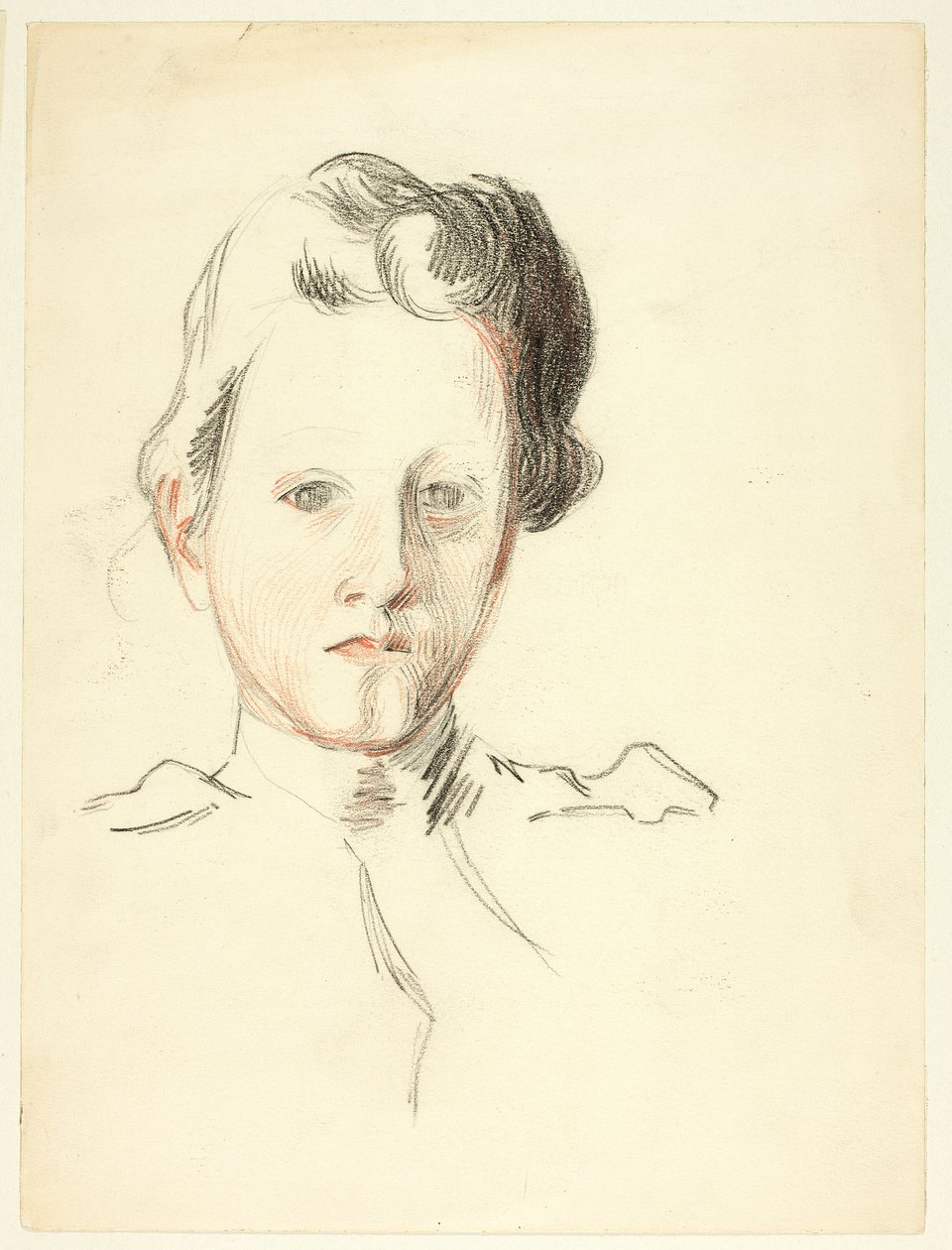 Portret van een jonge vrouw door Philip William May