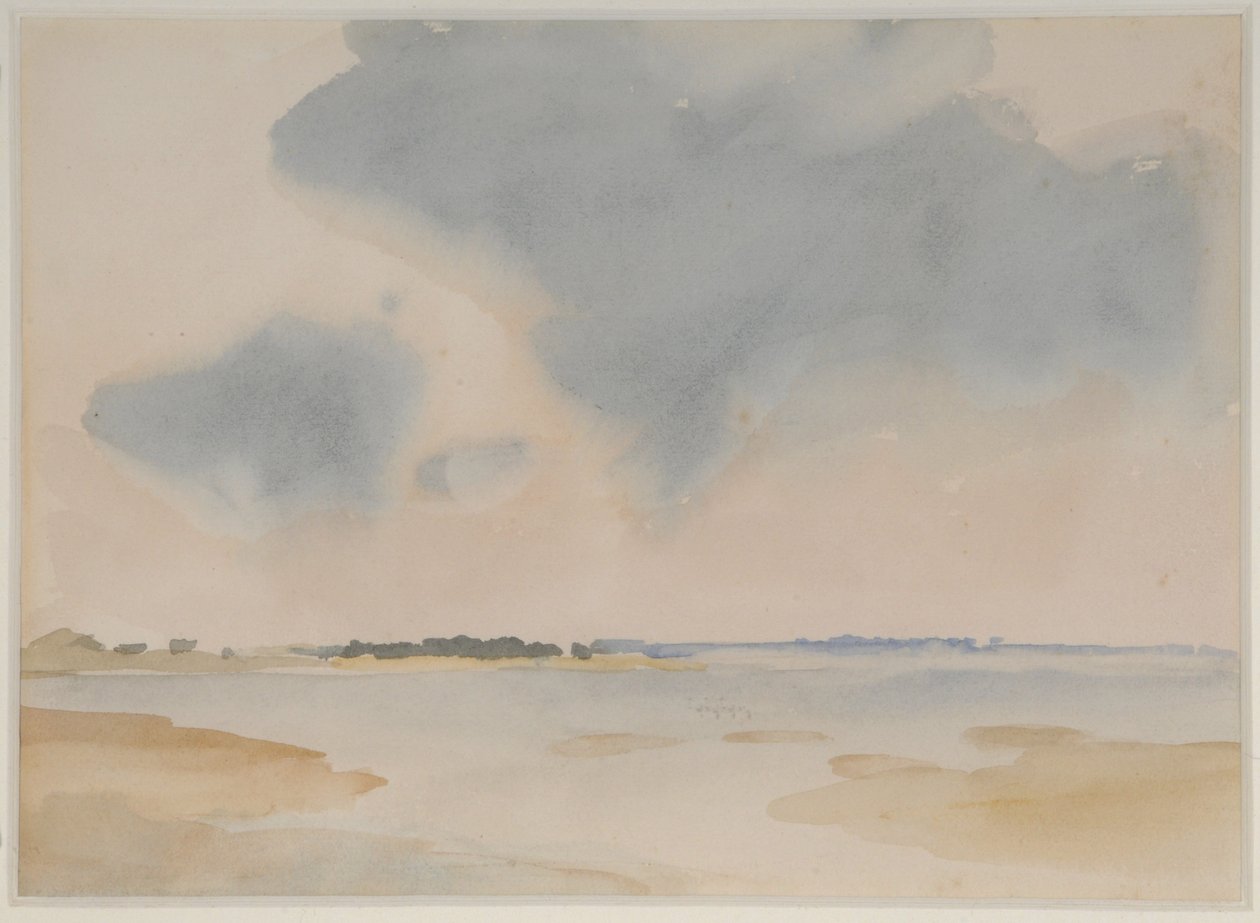 (aquarel op papier) door Philip Wilson Steer