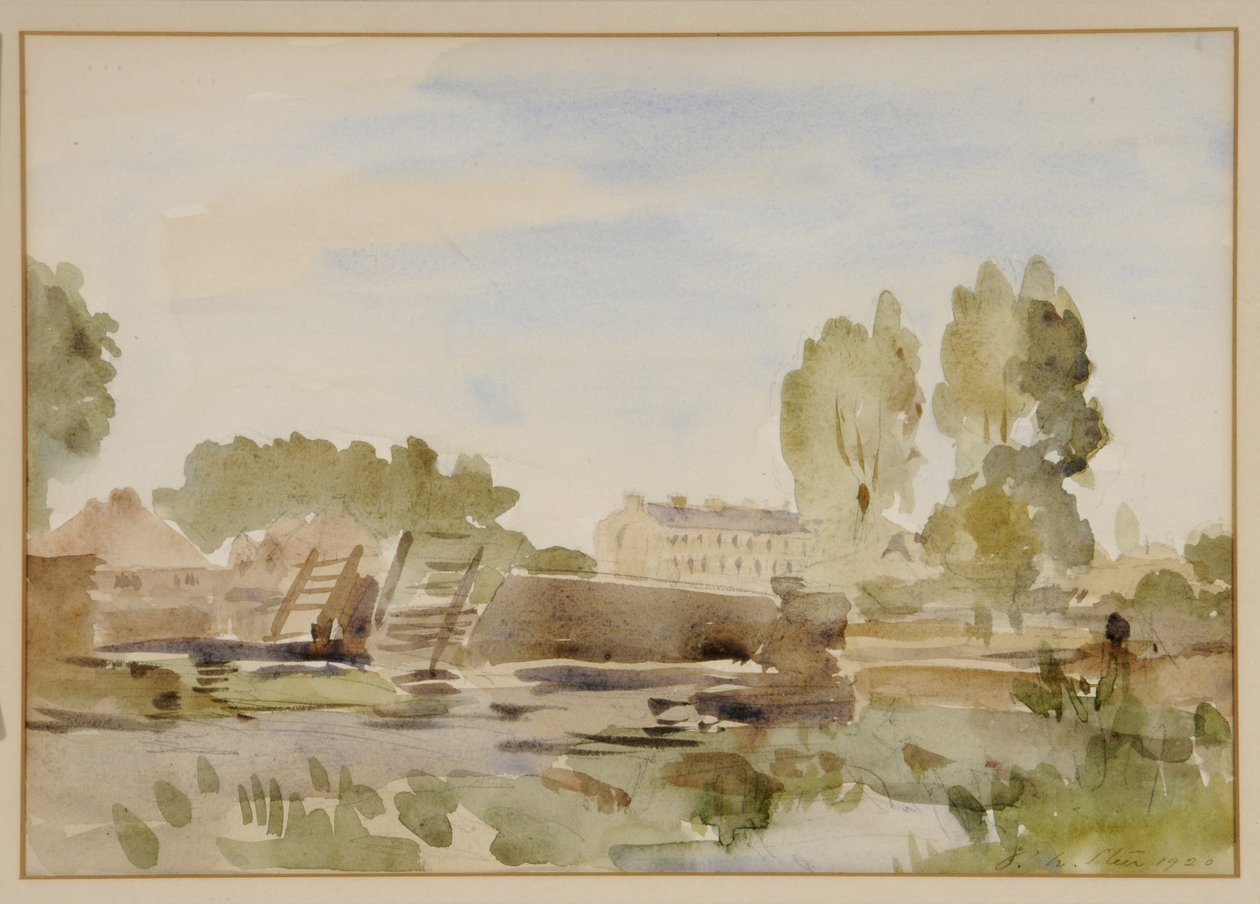 (aquarel op papier) door Philip Wilson Steer