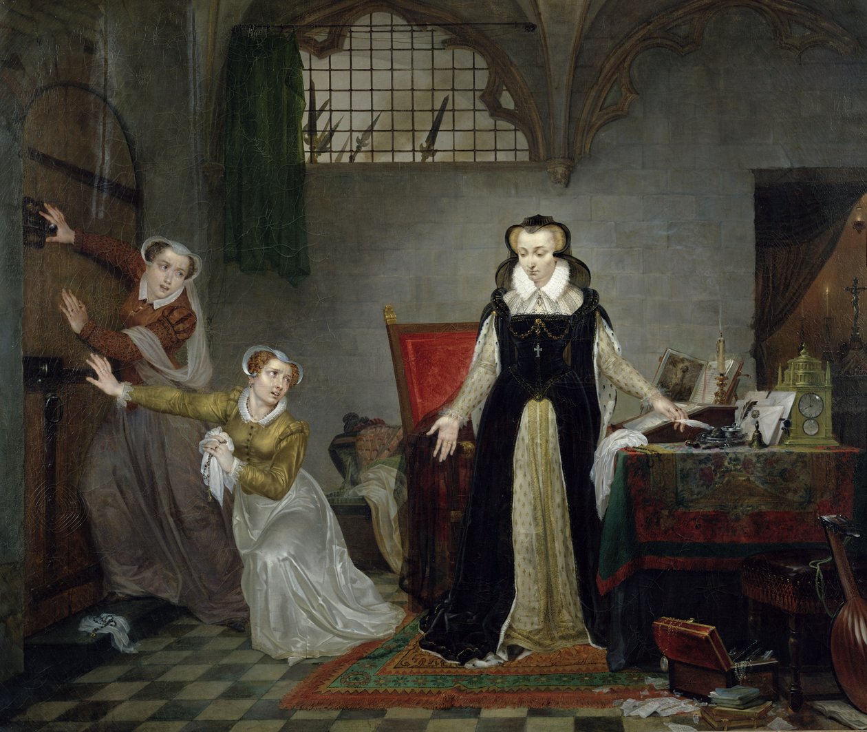 Mary Stuart op het moment van vertrek naar haar executie door Philipe Jacques van Bree