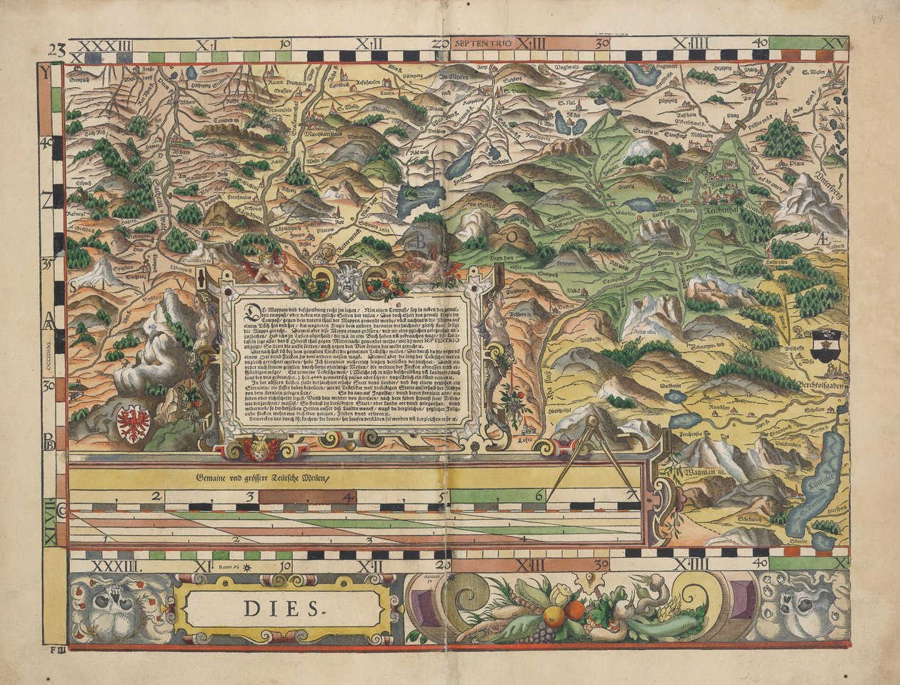 Bairische Landtafeln van 1568 door Philipp Apian