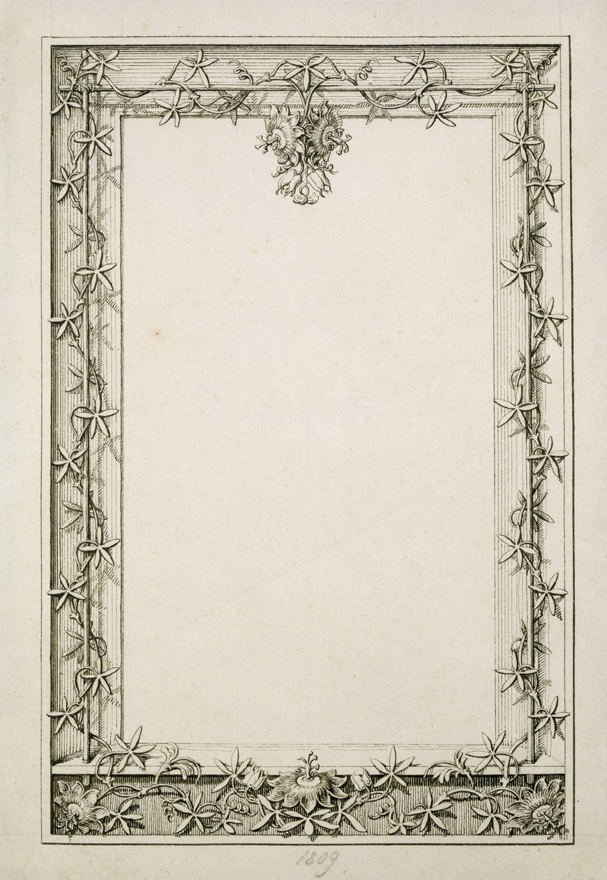 Decoratieve rand, 1809 door Philipp Otto Runge