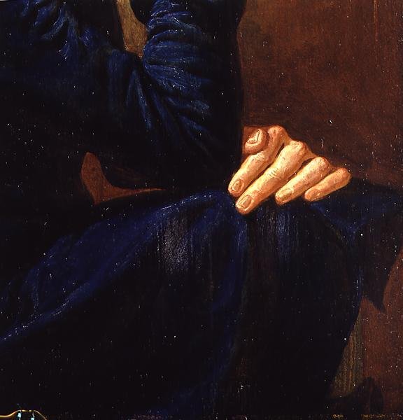 Detail van "Zelfportret", 1805 door Philipp Otto Runge