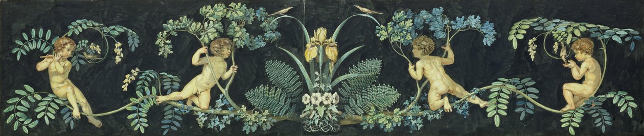Nachtegaalstruiken, 1810 door Philipp Otto Runge