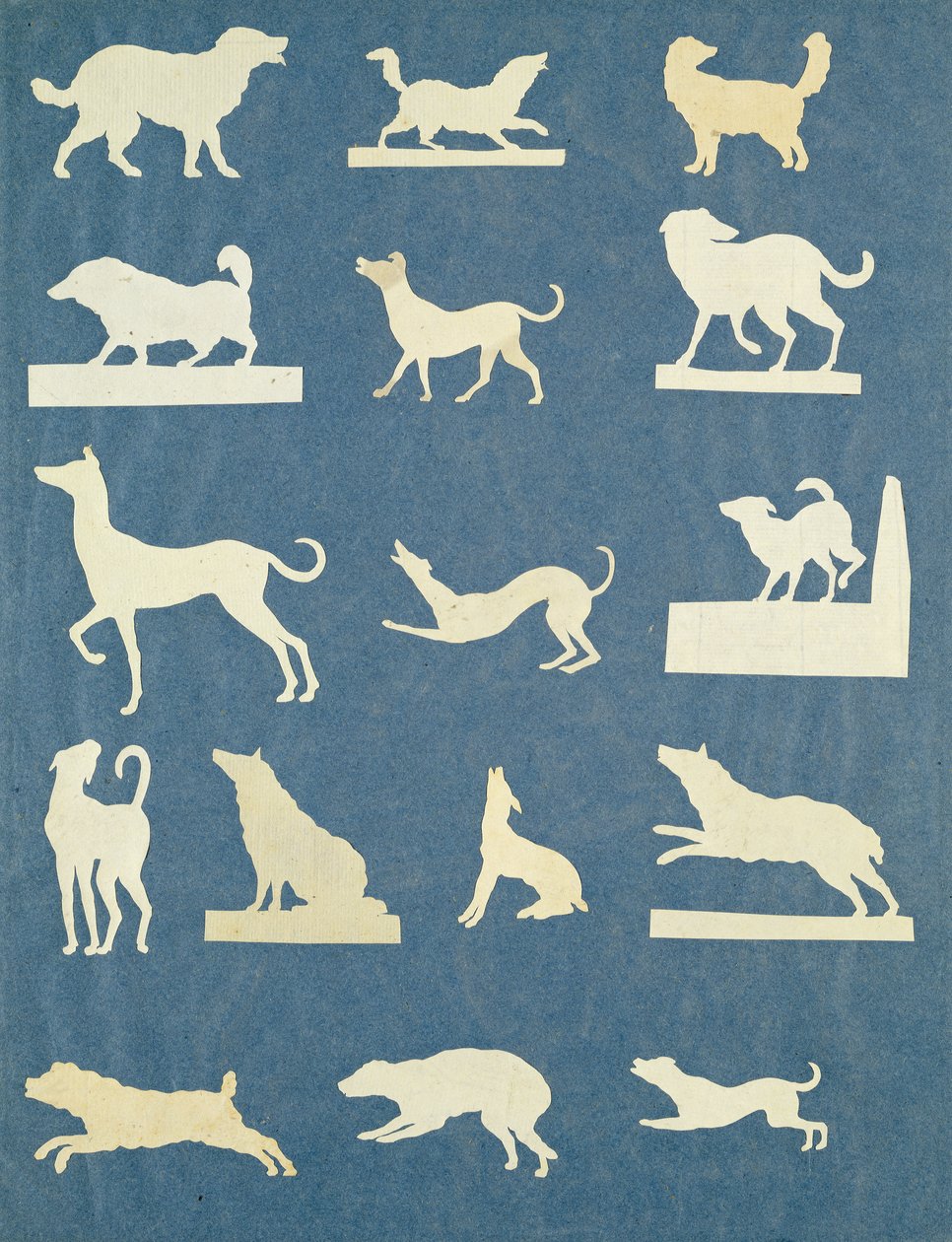 Studie van honden door Philipp Otto Runge