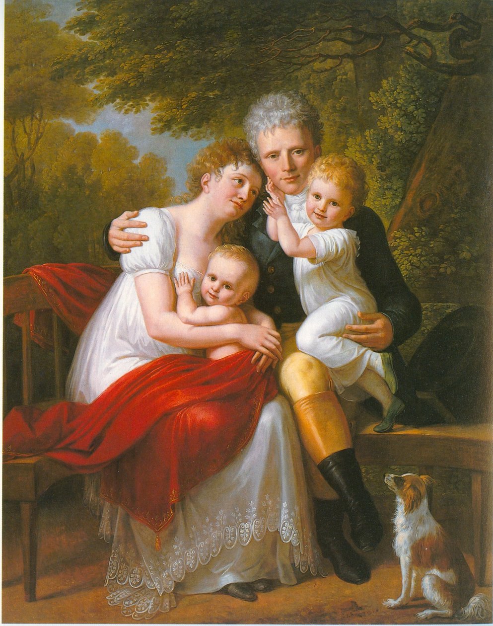 Portret van graaf Ferdinand von Zeppelin en zijn familie door Philipp Friedrich von Hetsch