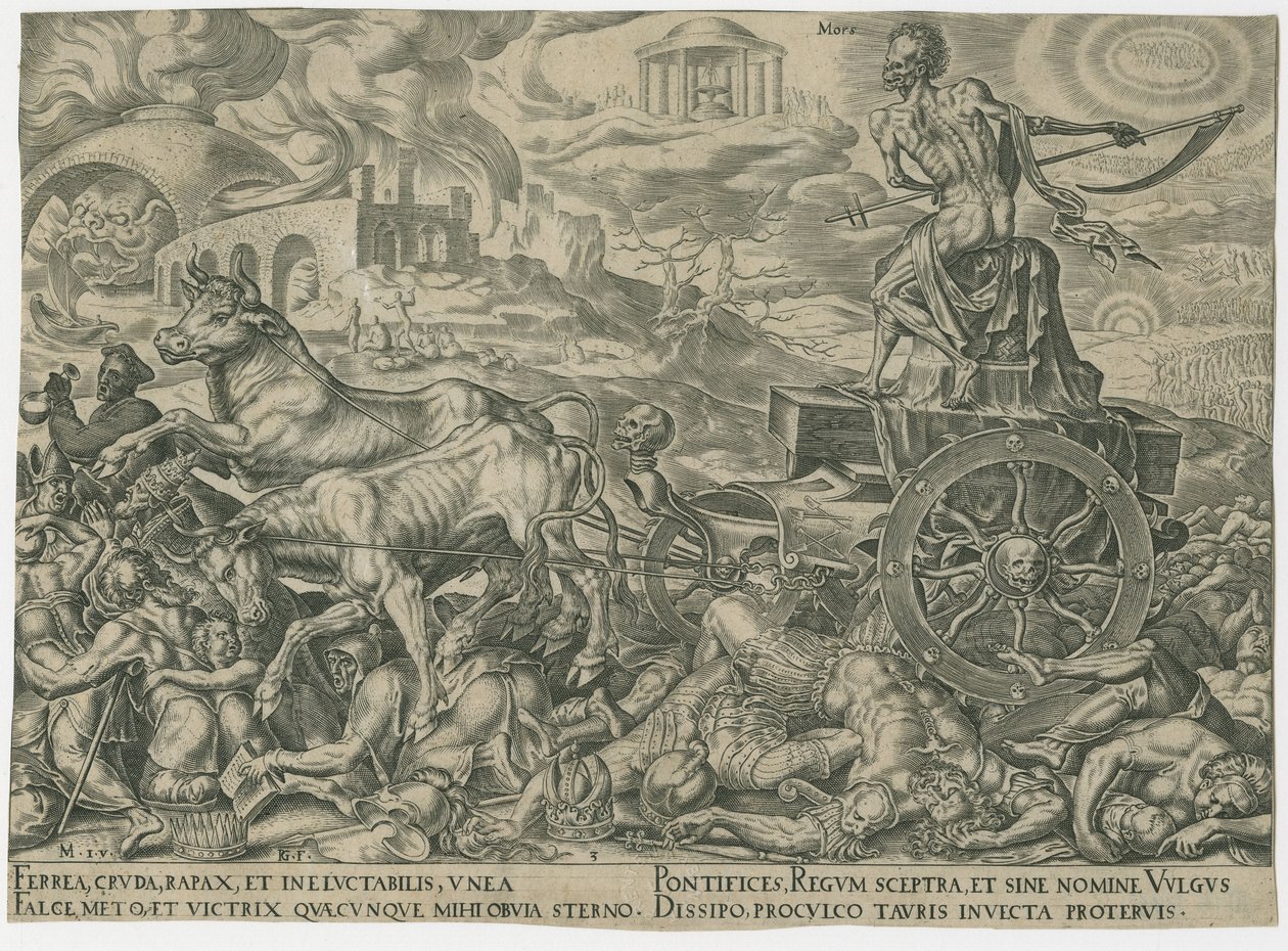 De Triomf van de Dood, ca. 1565 door Philipp Galle