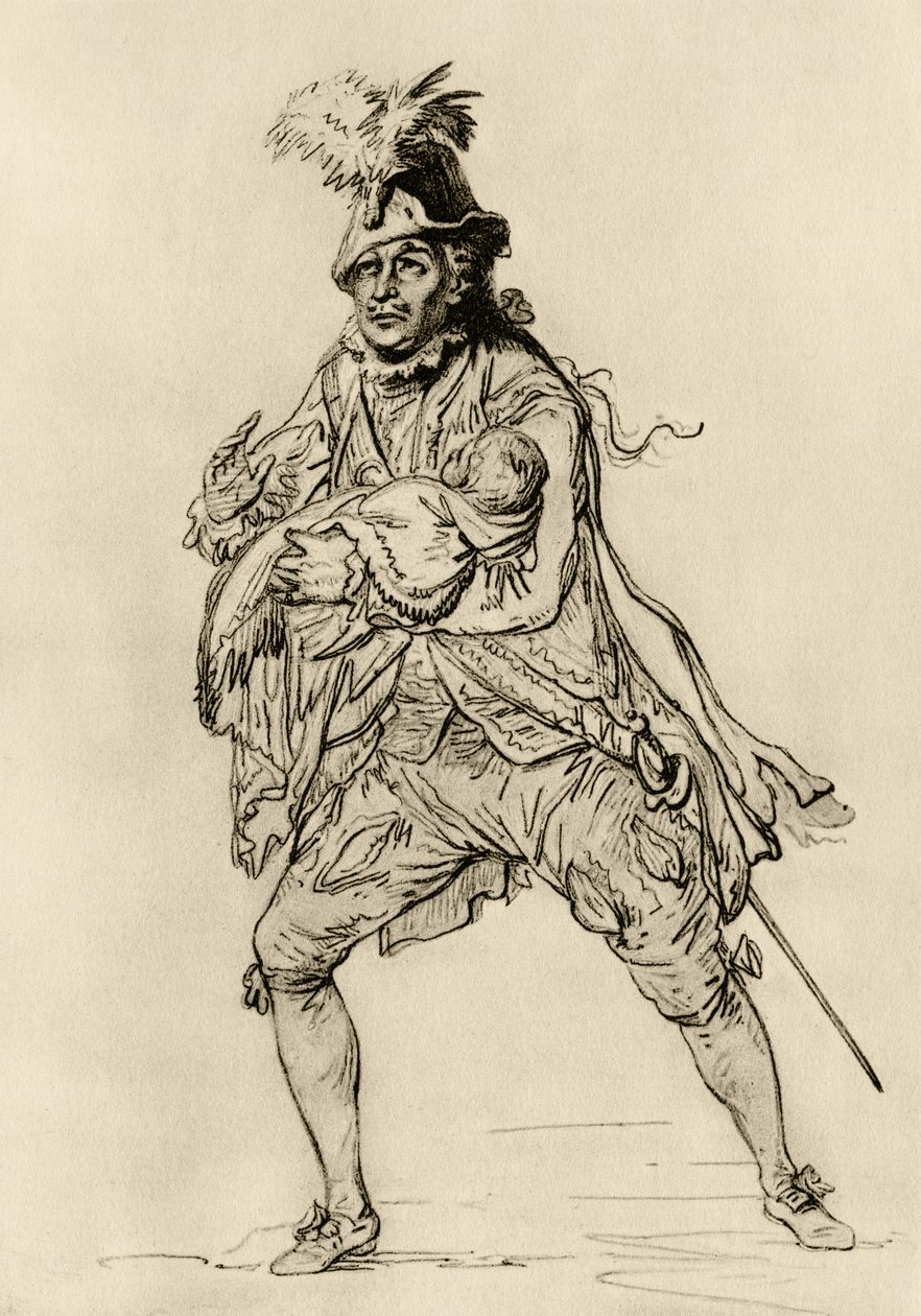 David Garrick in de rol van Don Juan door Philippe Jacques de Loutherbourg