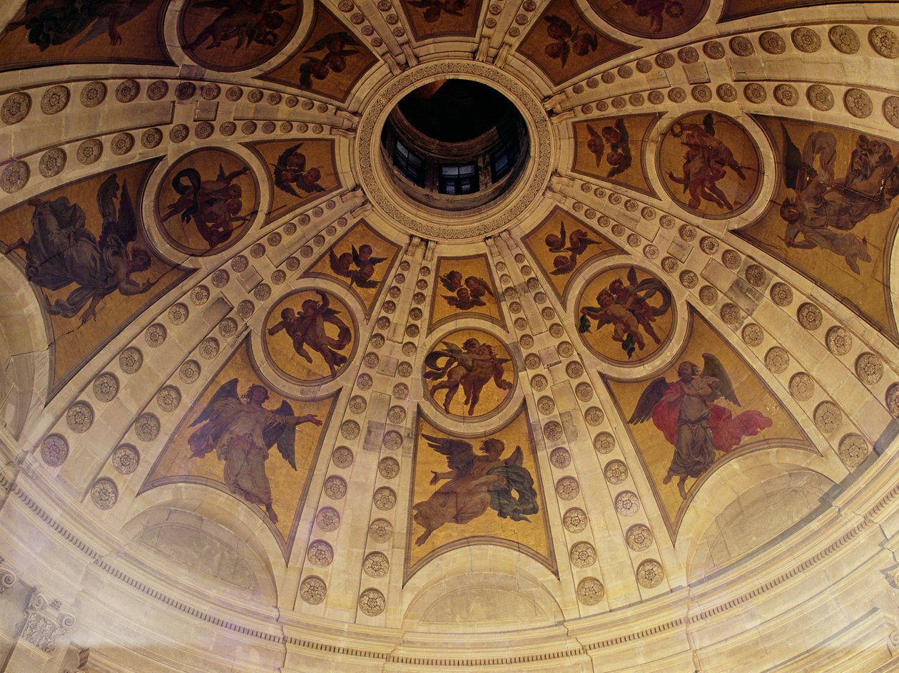 Detail van de koepel, gebouwd 1635-42 door Philippe de Champaigne