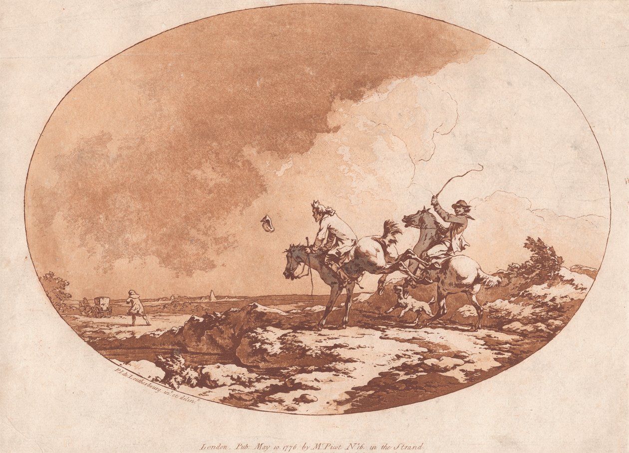 Een Winderige Dag door Philippe-Jacques de Loutherbourg