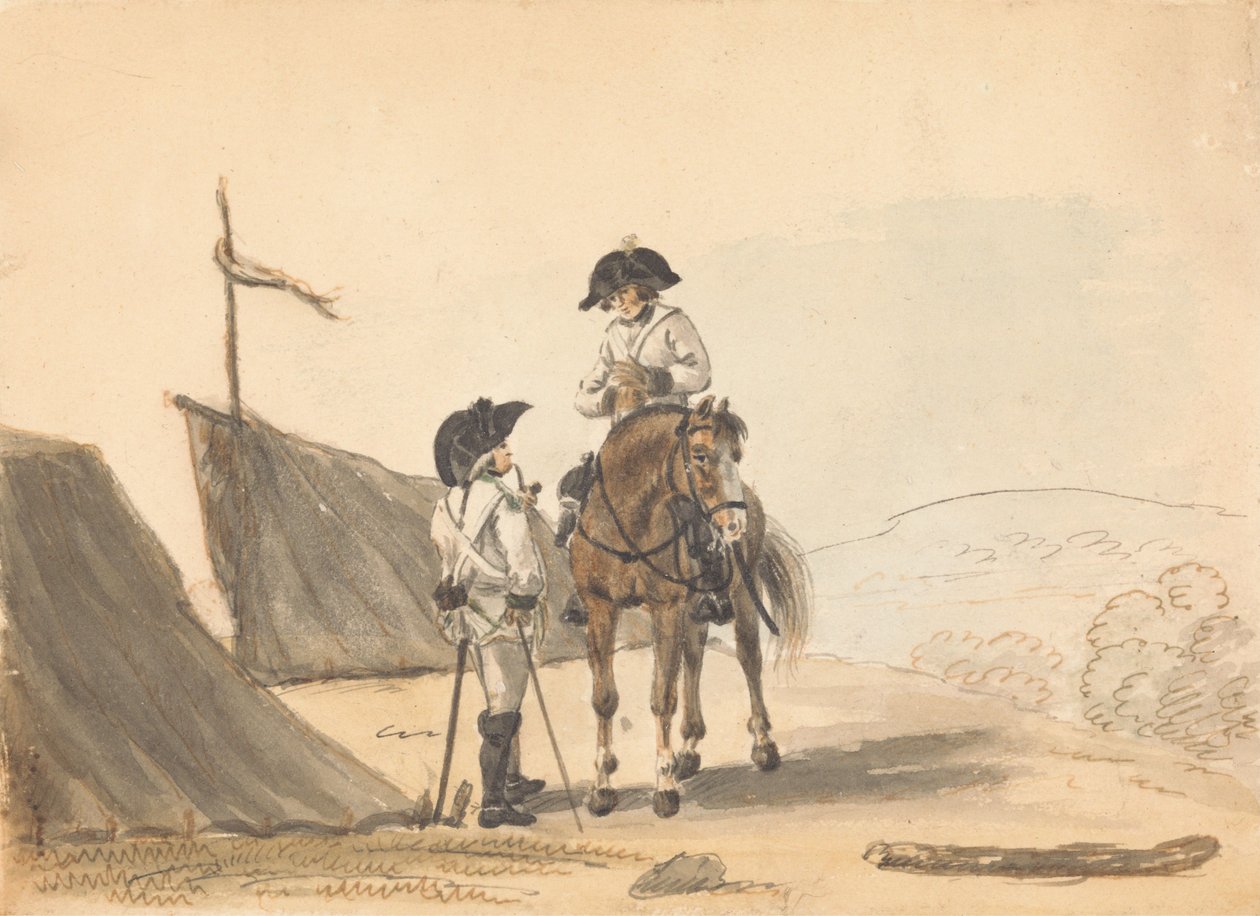 Het kampement door Philippe-Jacques de Loutherbourg