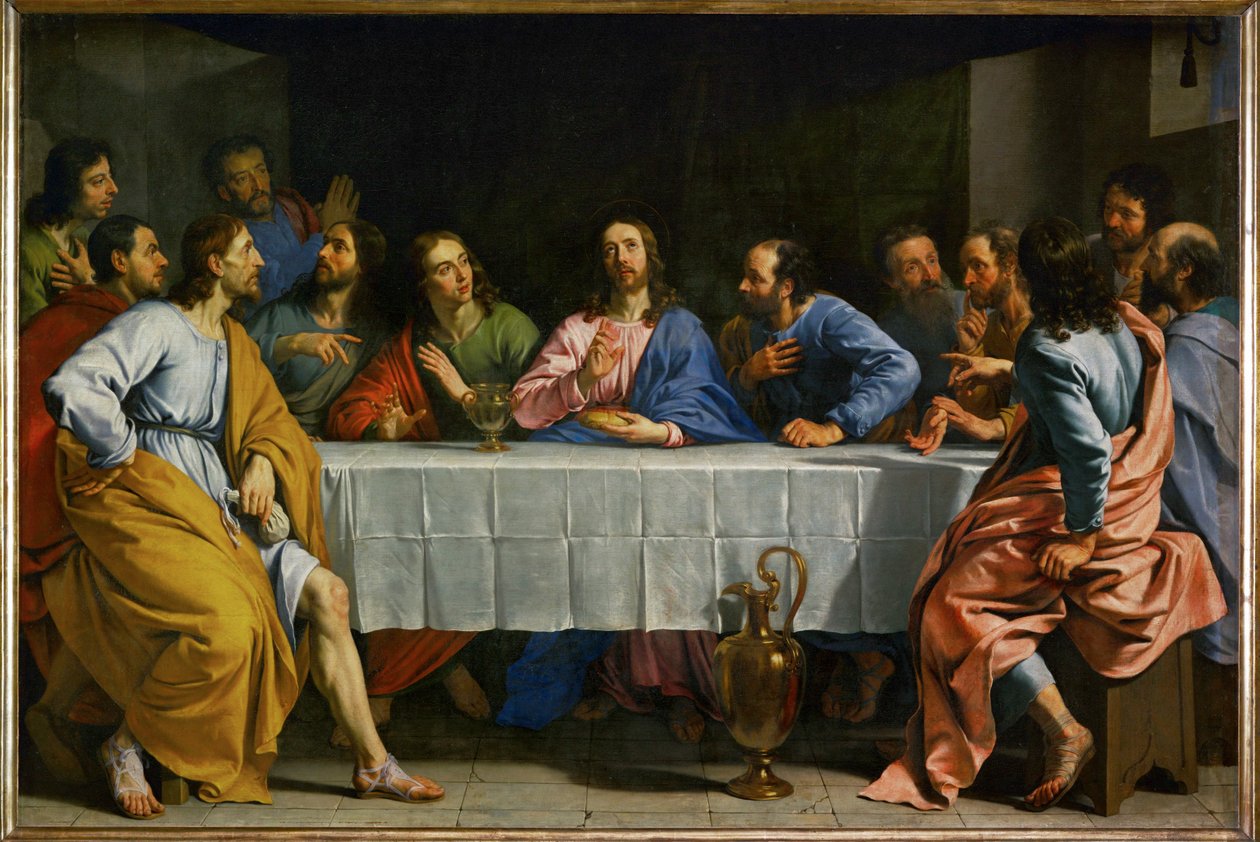 La cene - het laatste avondmaal ... door Philippe de Champaigne