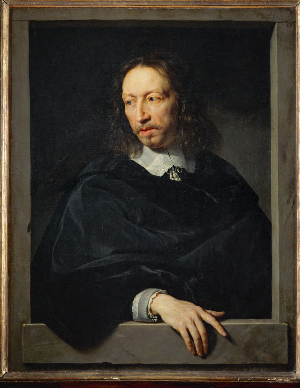Portret man ... door Philippe de Champaigne