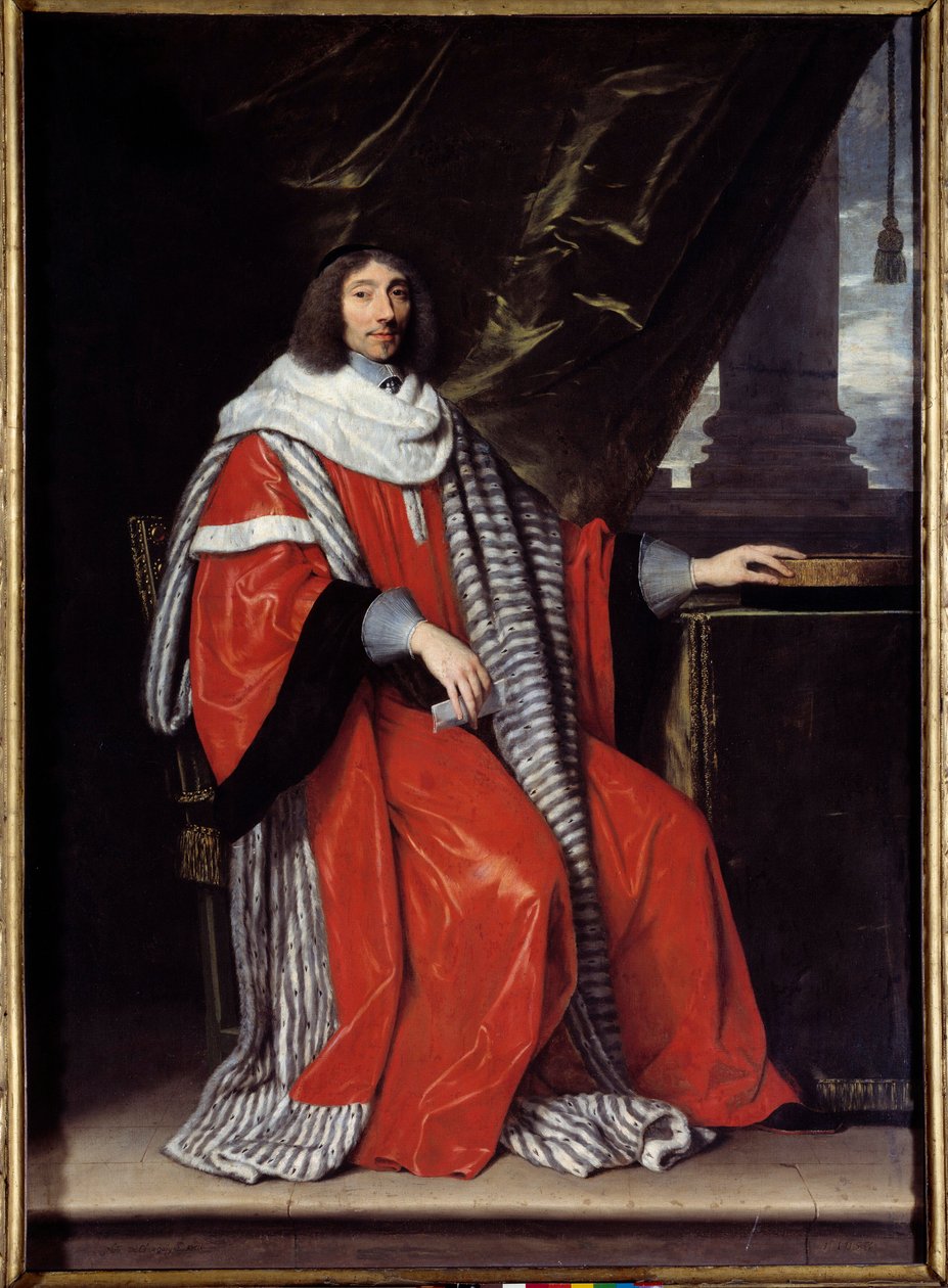 Portret ten voeten uit van Jean Antoine de Mesme door Philippe de Champaigne