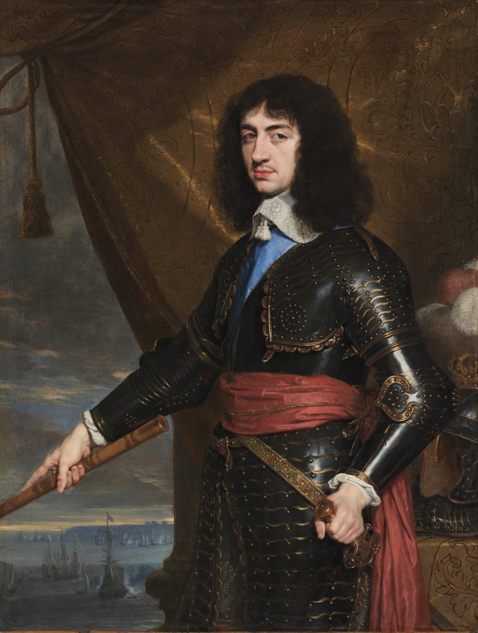 Portret van Koning Karel II van Engeland door Philippe de Champaigne