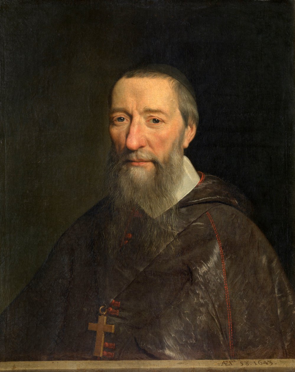 Portret van bisschop Jean-Pierre Camus door Philippe de Champaigne
